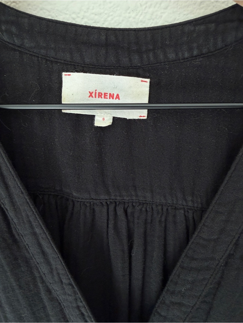 XiRENA Black Lennox Dress - Button-Front Midi Dress with Puff Sleeves - Small - Picture 4 of 12